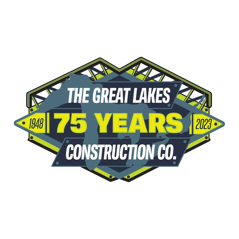 The Great Lakes Construction Co. 75th Anniversary Logo